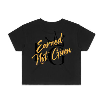 Womens Crop "Earned Not Given" Thumbnail