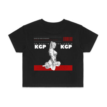 CROP: DAMN, SHE WORKED HARD (Dark / Vivid Red) Thumbnail