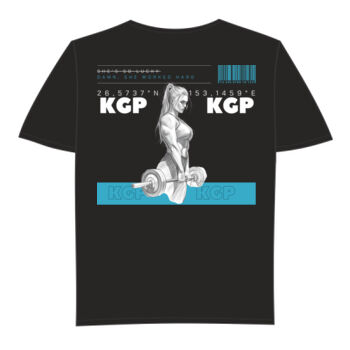 OVERSIZED: DAMN, SHE WORKED HARD (Dark / Azure) Thumbnail