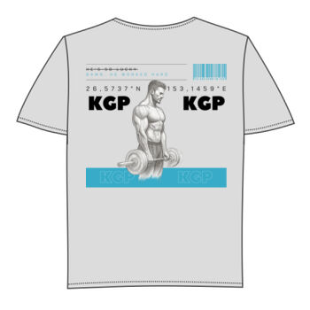 OVERSIZED: DAMN, HE WORKED HARD (Light / Azure) Thumbnail