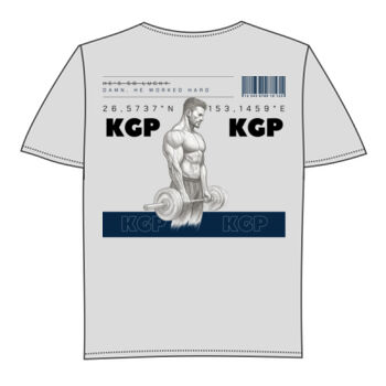 OVERSIZED: DAMN, HE WORKED HARD (Light / Dark Azure) Thumbnail