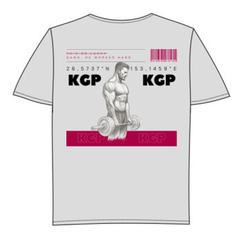 OVERSIZED: DAMN, HE WORKED HARD (Light / Vivid Pink) Thumbnail