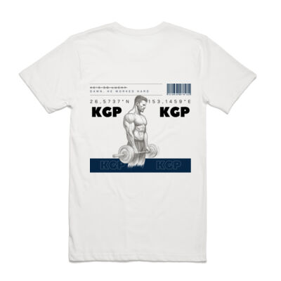 OVERSIZED: DAMN, HE WORKED HARD (Light / Dark Azure) Thumbnail